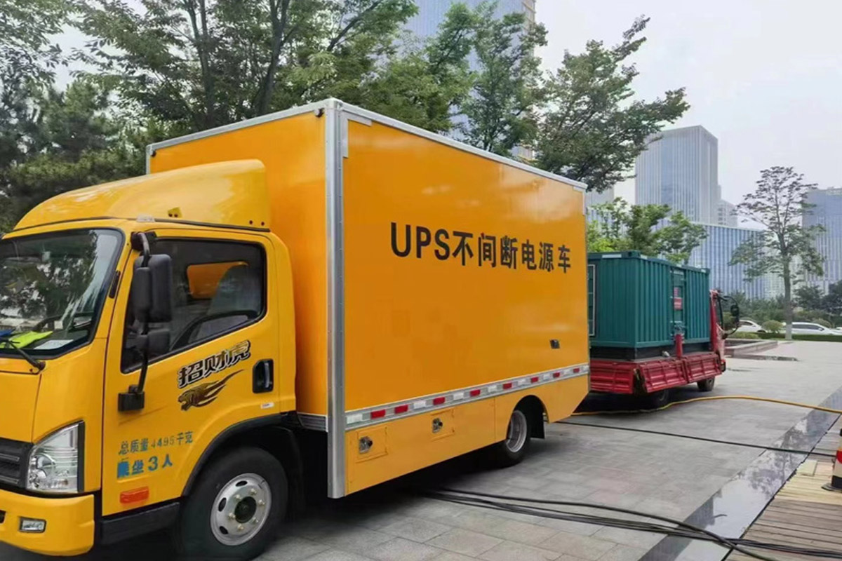 林芝发电机租赁施工现场