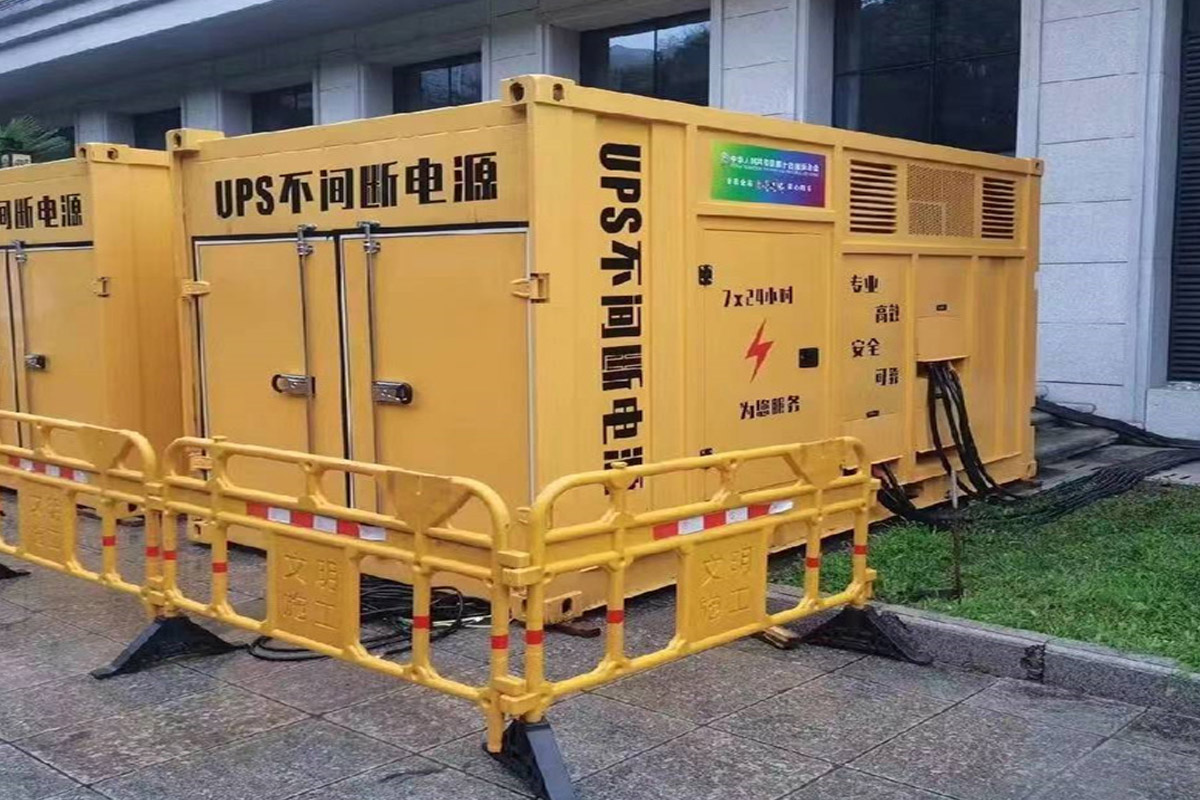 林芝发电机租赁施工现场